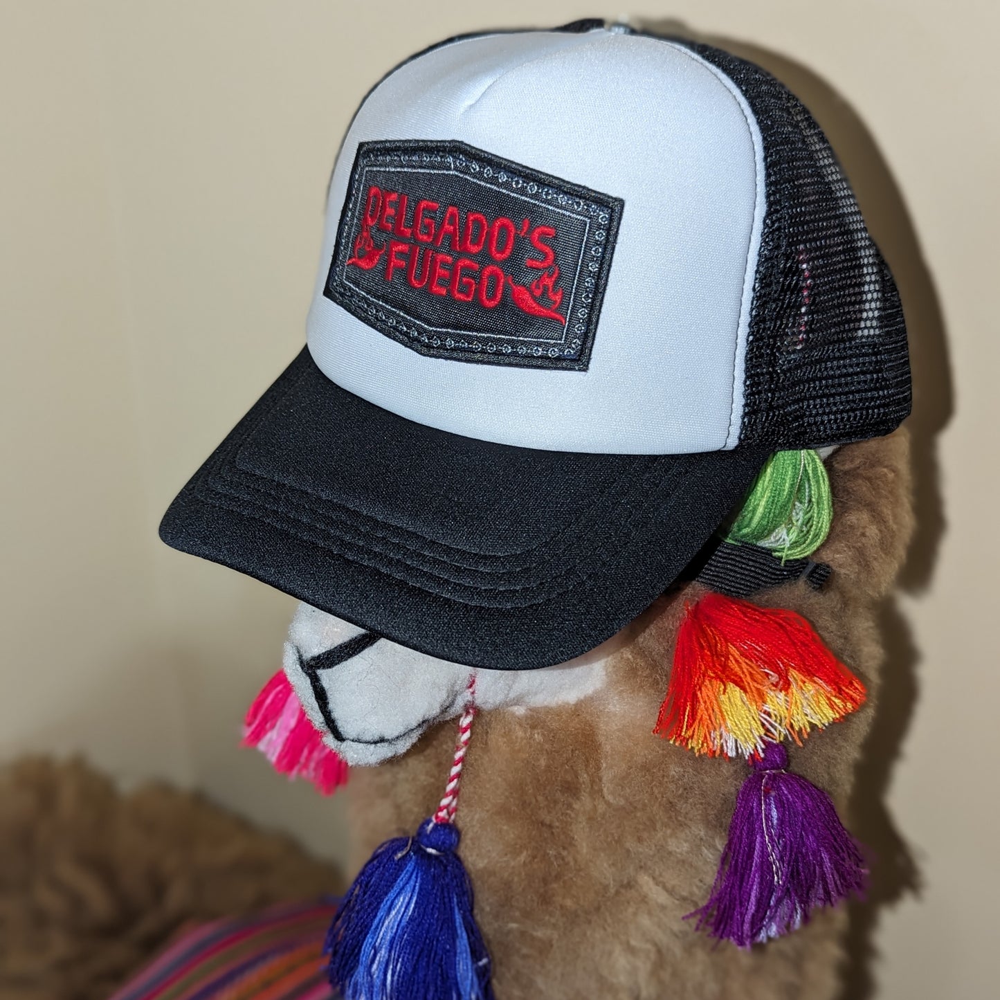 D. FUEGO B/W TRUCKER HAT